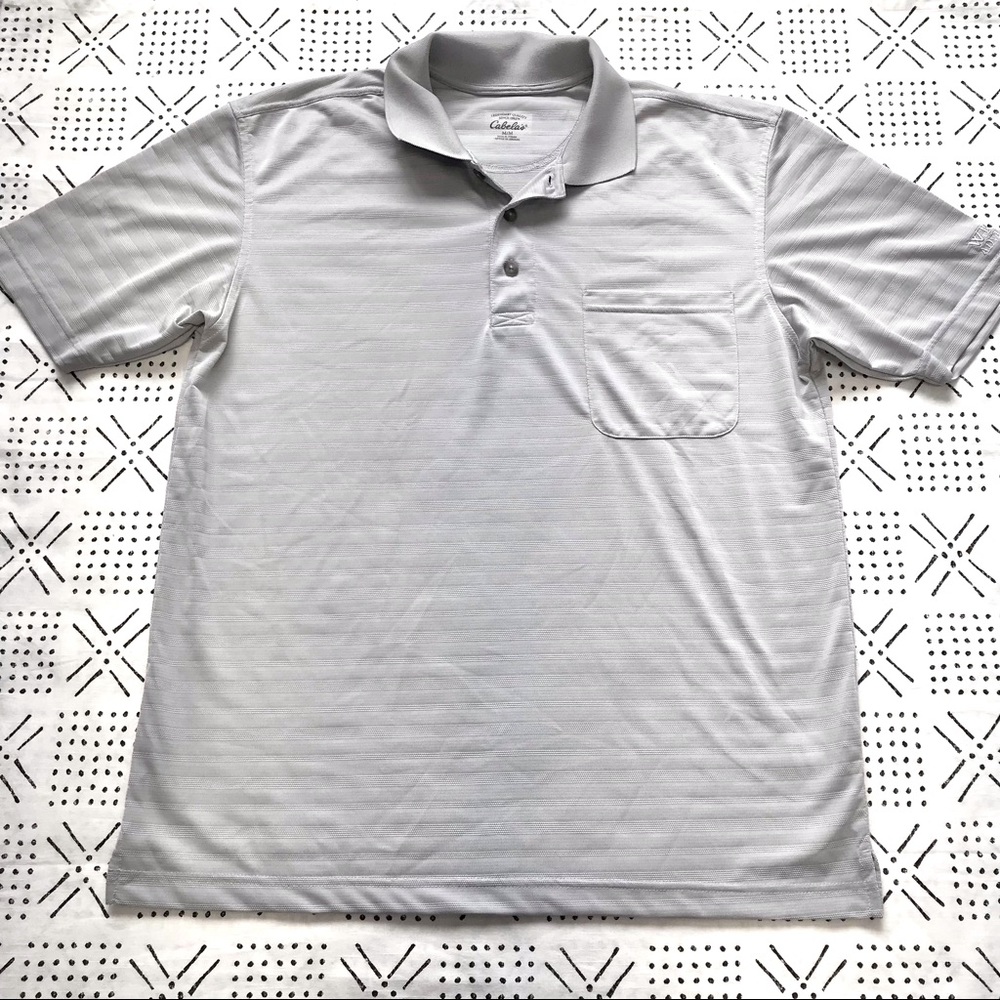 WICK ADVANCE RAZOR STRIPE CABELA’S GOLF POLO